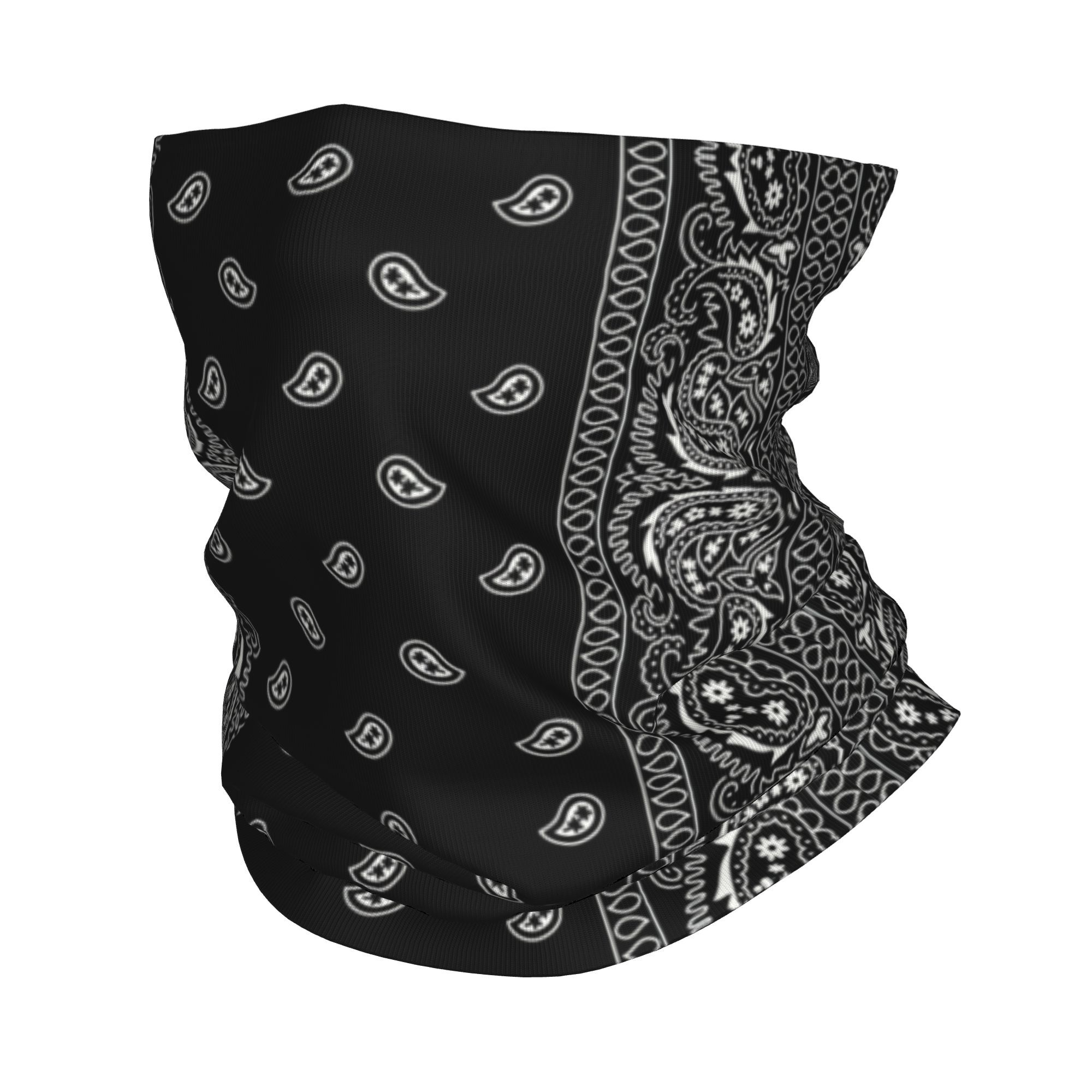 Bandana Blank White - مخصص أبيض وأسود بيزلي شيكانو باندانا