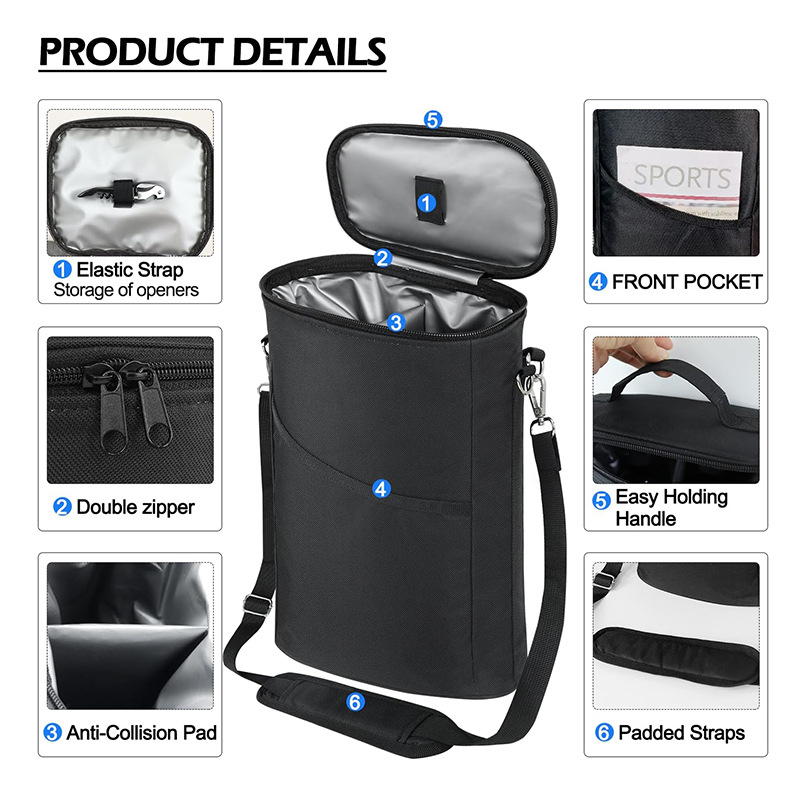 Tote Bag Sublimation - حقيبة حمل النبيذ، حقيبة تبريد النبيذ