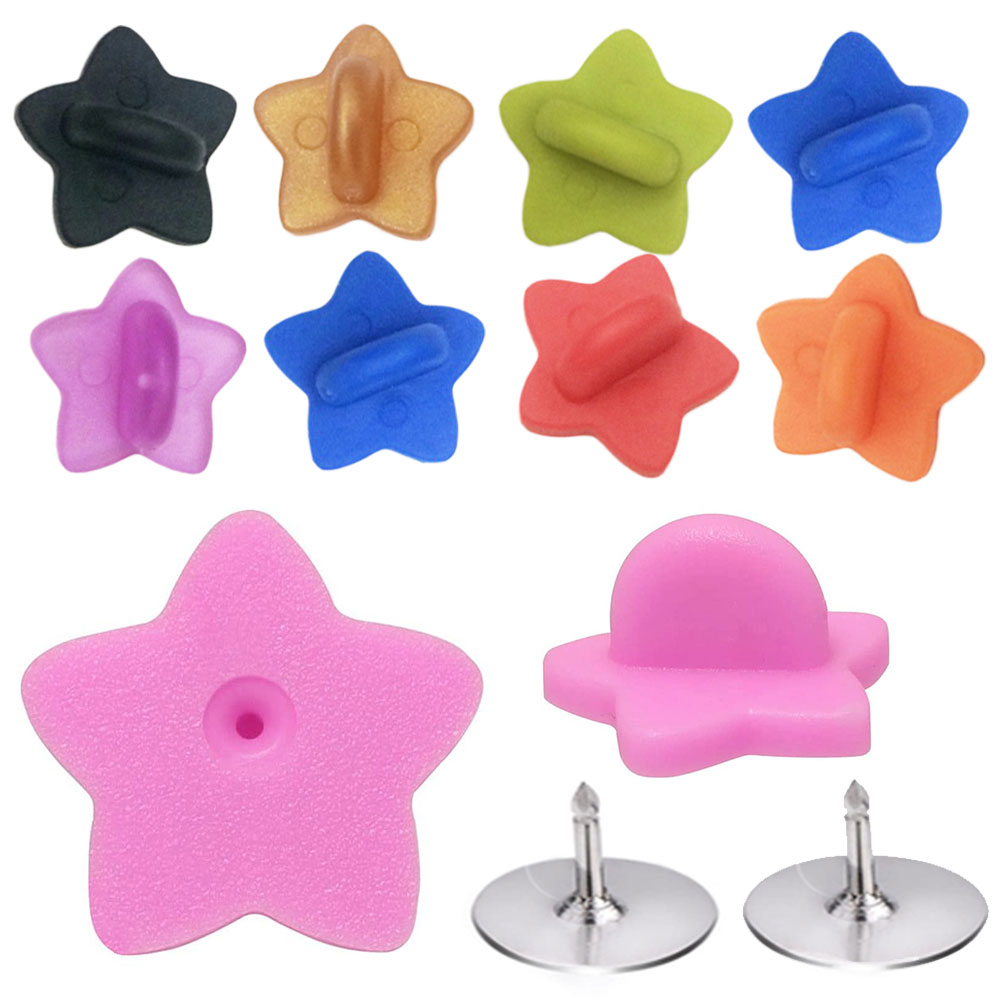 Button Badge Blank - 50 قطعة دبوس مطاطي ظهورهم ستار