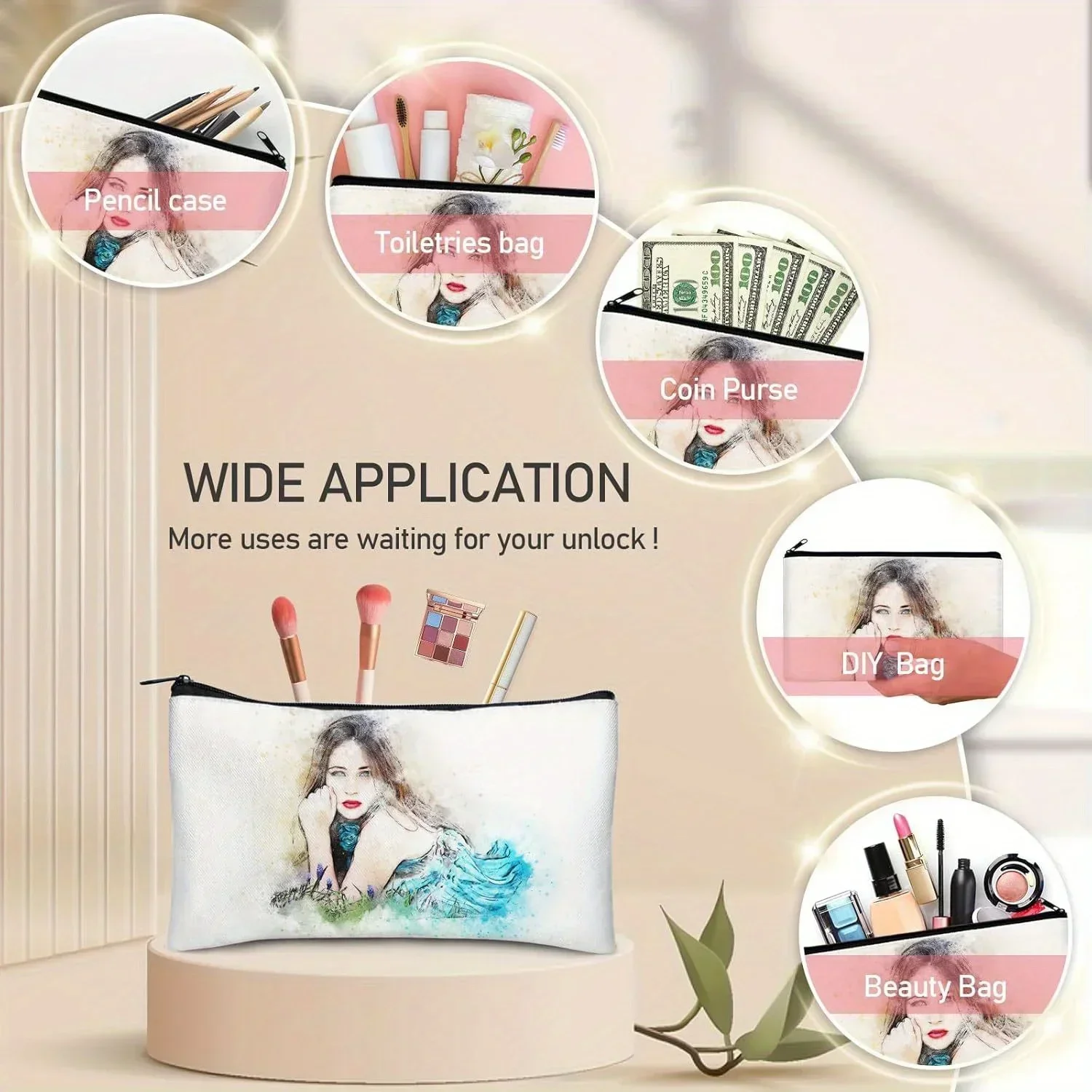 20 قطعة من أكياس المكياج الفار - مراجعة Tote Bag Sublimation وسعره