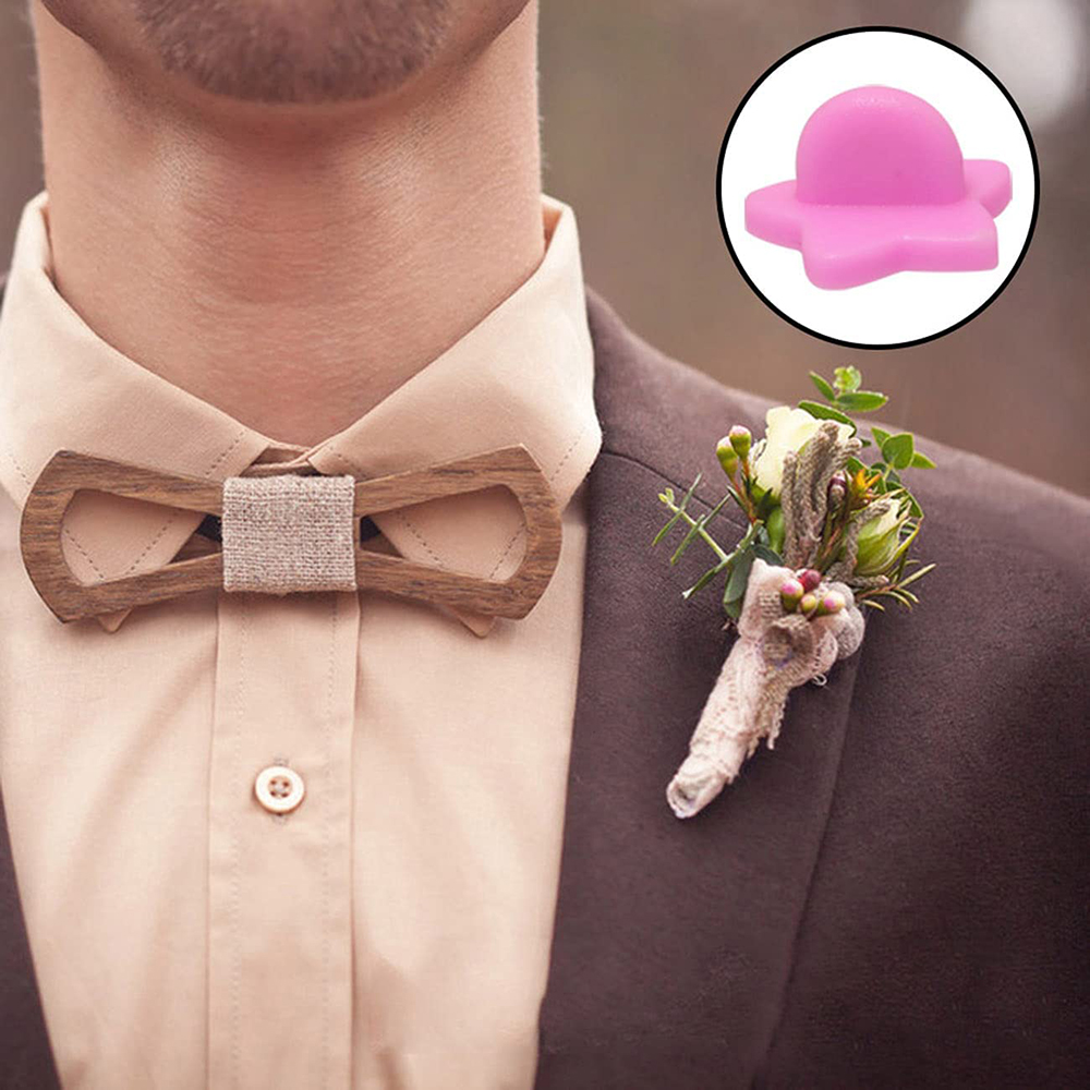50 قطعة دبوس مطاطي ظهورهم ستار - مراجعة Button Badge Blank وسعره