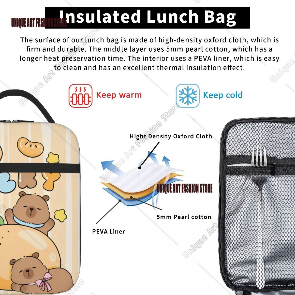 لطيف كابيبارا محظوظ معزول أكيا - مراجعة Tote Bag Sublimation وسعره