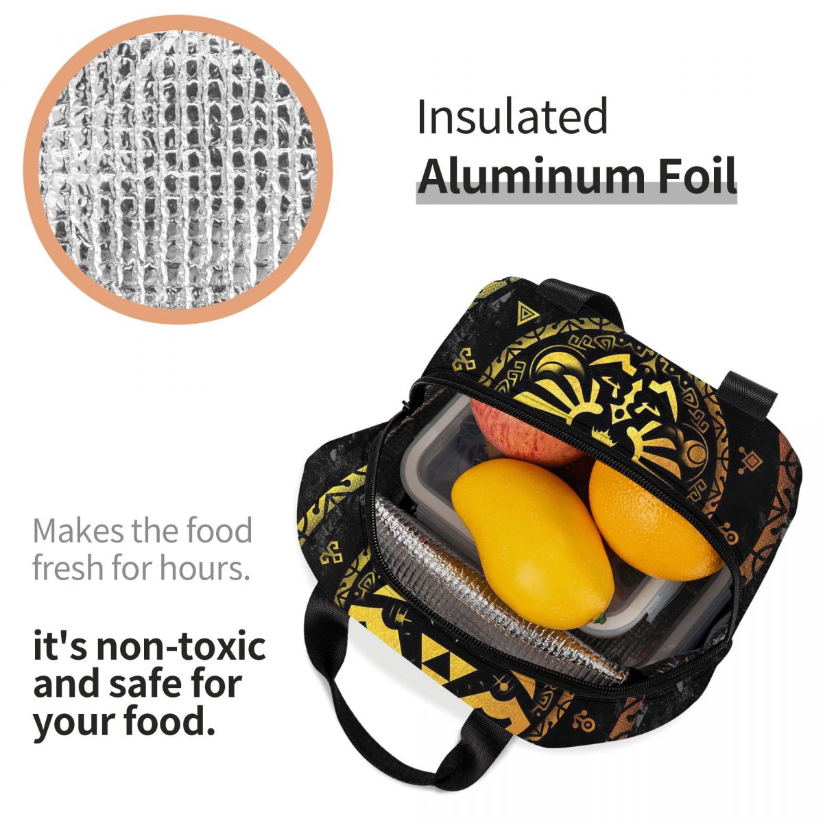 حقيبة غداء معزولة بشعار زيلدا  - مراجعة Tote Bag Sublimation وسعره