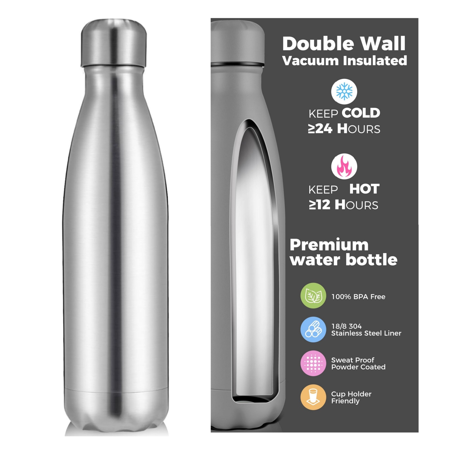 الرياضة في الهواء الطلق جدار م - مراجعة Water Bottle Blank وسعره