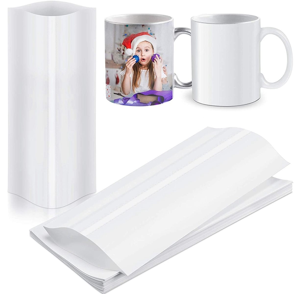 BAAE 420 قطعة فيلم تغليف حراري - مراجعة Sublimation Mug White وسعره