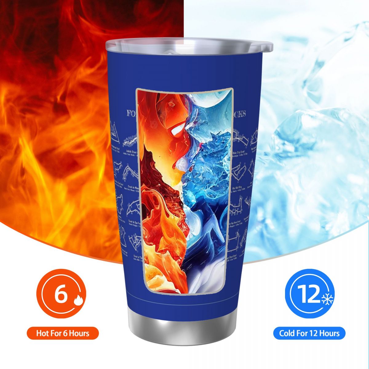 مسارات سباق F1 (استنسل أبيض -  - مراجعة Tumbler 20Oz White وسعره