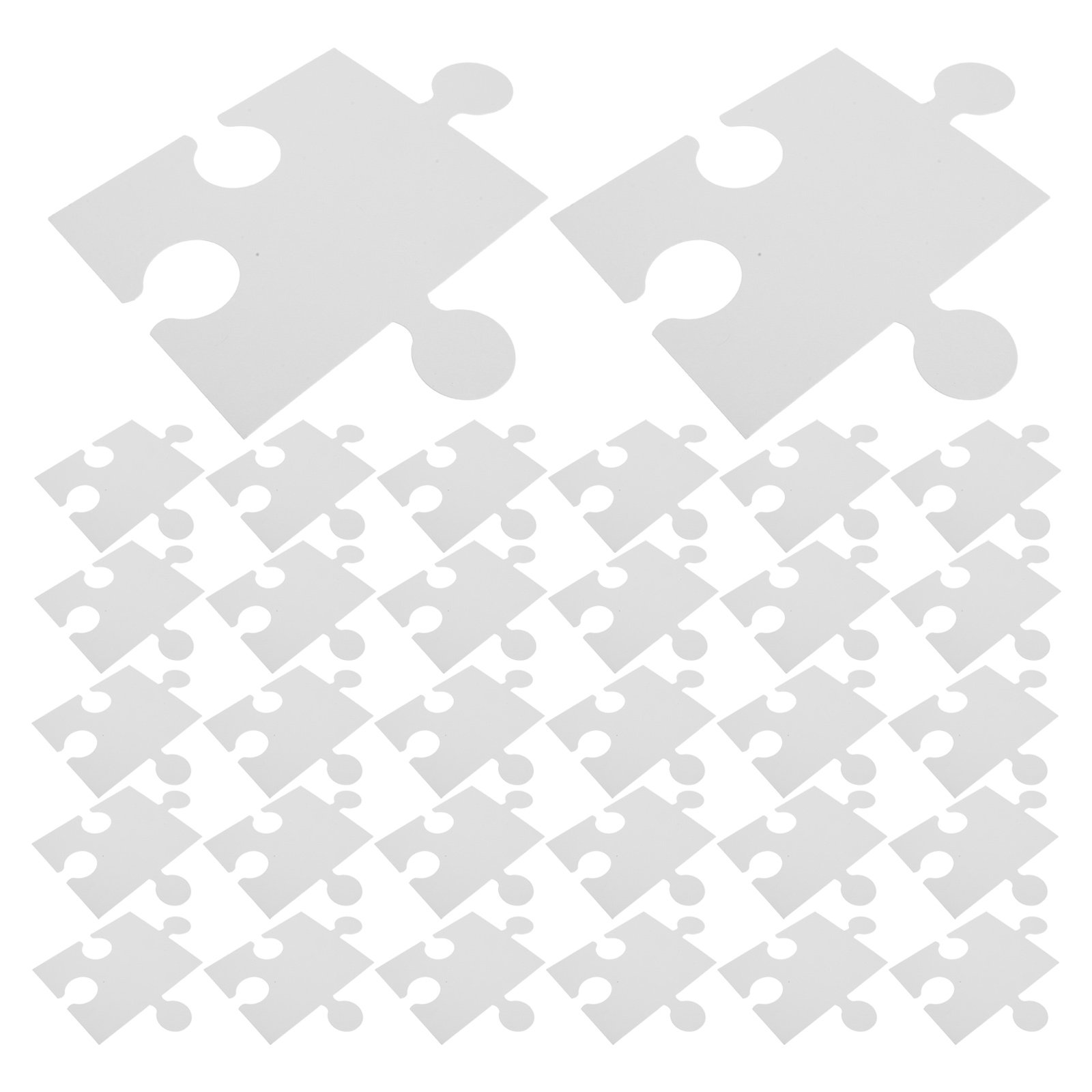 60 قطعة من قطع الألغاز الورقية - مراجعة Puzzle Blank White وسعره